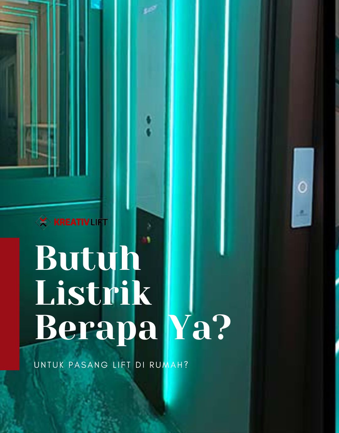 daya listrik lift rumah