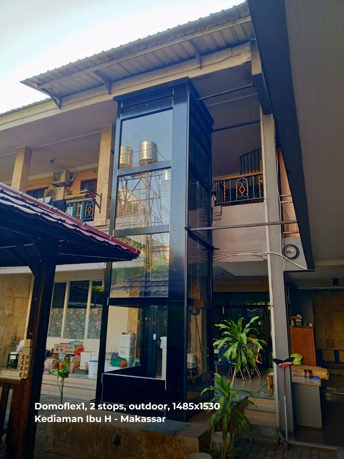 lift rumah outdoor tahan cuaca tahan banjir tahan karat makassar