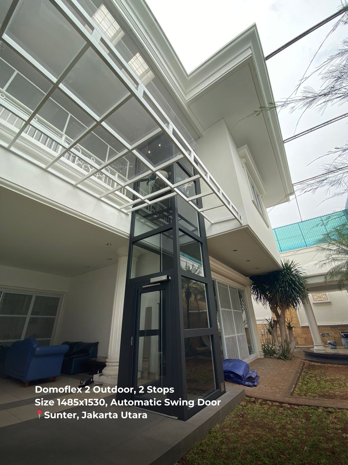 lift elevator untuk rumah outdoor home lift sunter jakarta